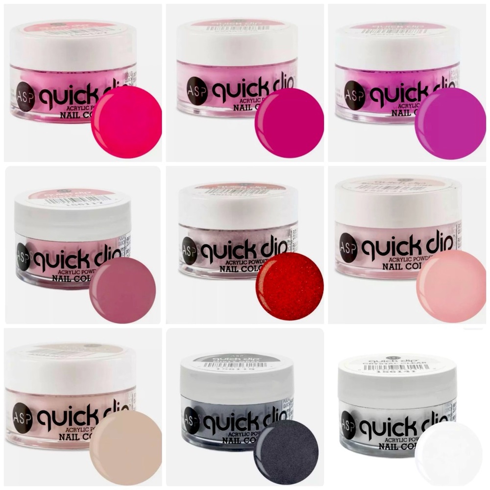 9 SET QUICK DIP ACRYLIC NAIL POWER